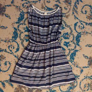Navy striped dress